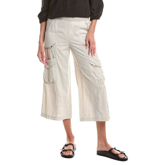 XCVI Pants - Xcvi Womens  Linen-Blend Cargo Pant